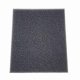 3” black 20 ppi poret foam - 19 1/2" x 18 1/4” sheet