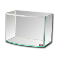 Mr. Aqua Dazzling 3 Gallon Bow Front Aquarium (12" x 7" x 8")