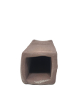 Small pleco cave square brown