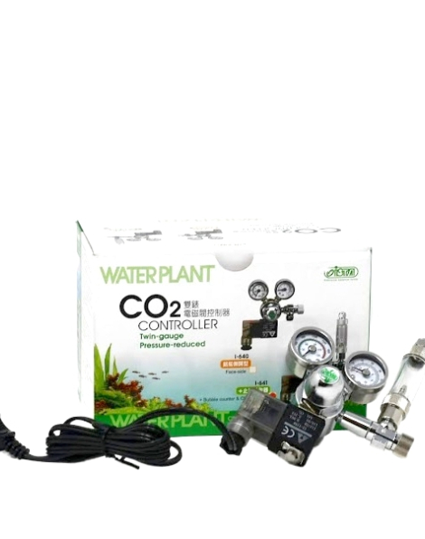 Ista Dual Gauge CO2 Regulator with a Bubble Counter