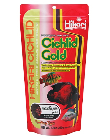 Hikari Cichlid Gold Medium Pellet 8.8oz