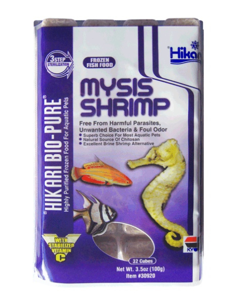 Hikari Frozen Mysis Shrimp 3.5 oz. Cubes - in store only