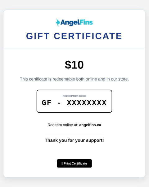 $10 Gift Certificate