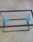 Glass Lid Hinges (1/8 inch Glass) - 2 Pack