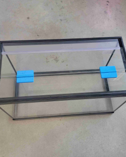 Glass Lid Hinges (1/8 inch Glass) - 2 Pack