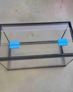 Glass Lid Hinges (1/8 inch Glass) - 2 Pack