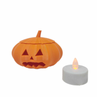 3D Printed Jack-O-Lantern (LED Tealight Included!)