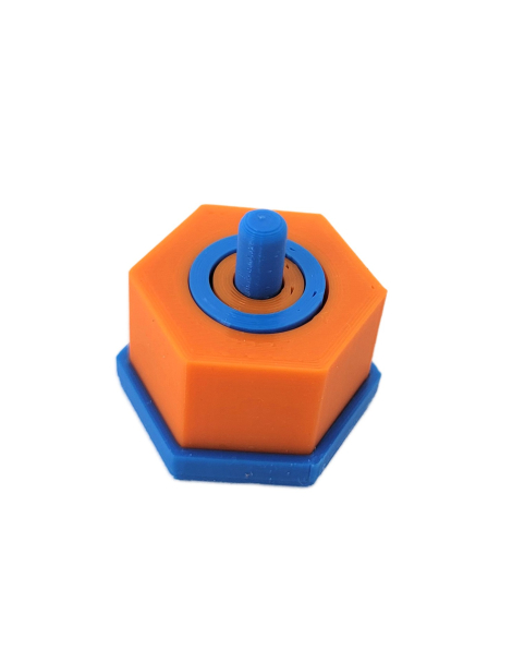 3D Printed Hexa-Drop Mini - Orange Shell