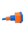3D Printed Hexa-Drop Mini - Orange Shell