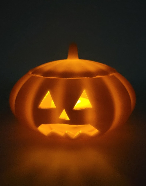 3D Printed Jack-O-Lantern (LED Tealight Included!)