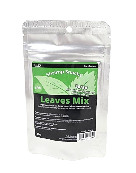 Glasgarten Shrimp Snacks Leaves Mix 30g